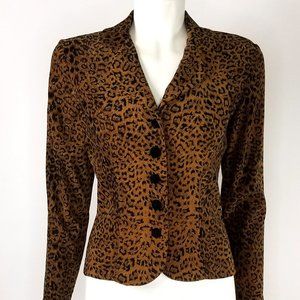 Giorgio Fiorlini Animal Print Jacket Top